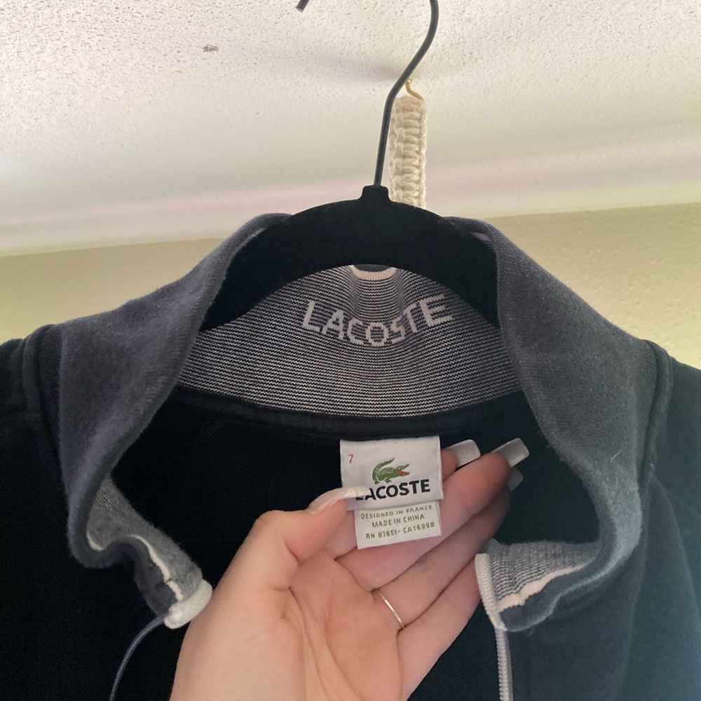 Lacoste zip up hoodie